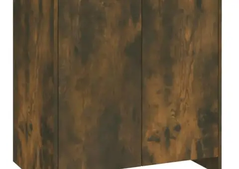 Servantă, 2 piese, stejar fumuriu, lemn prelucrat - 4/5