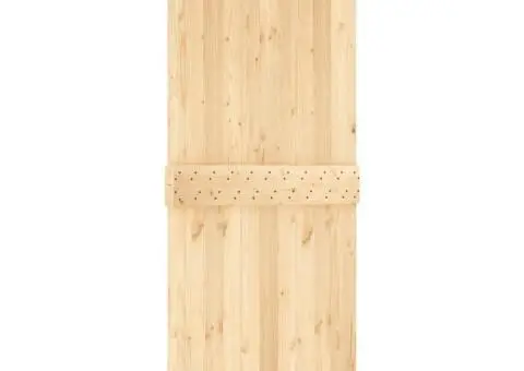 Ușă glisantă cu set feronerie, 90x210 cm, lemn masiv de pin - 5/5