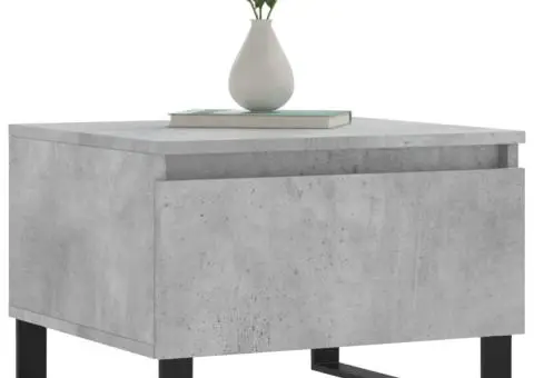 Măsuțe de cafea, 2 buc., gri beton, 50x46x35 cm, lemn compozit - 3/5