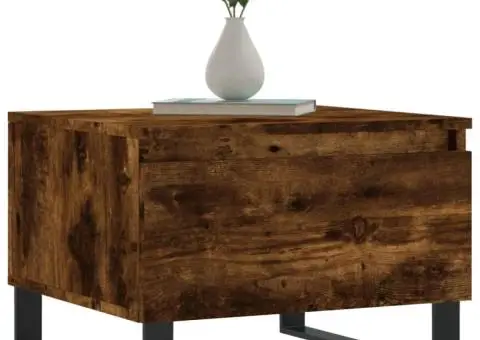 Mese de cafea 2 buc. stejar fumuriu 50x46x35 cm lemn compozit - 3/5