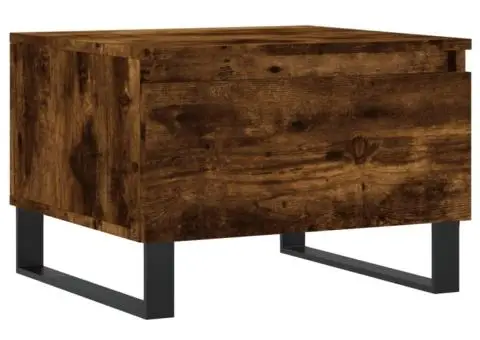 Mese de cafea 2 buc. stejar fumuriu 50x46x35 cm lemn compozit - 5/5