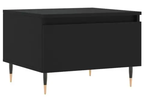 Măsuțe de cafea, 2 buc., negru, 50x46x35 cm, lemn prelucrat - 5/5