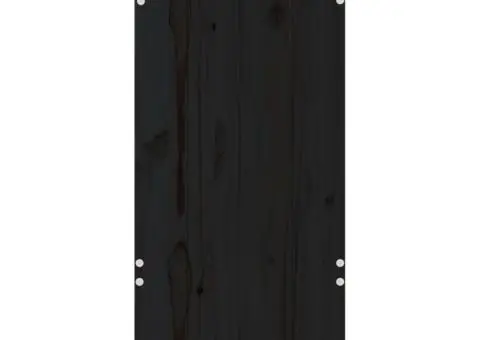 Taburete de bar, 2 buc., negru, 40x36x75 cm, lemn masiv de pin - 5/5