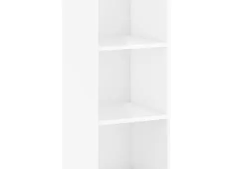 Dulap înalt, alb extralucios, 34,5x34x180 cm, lemn prelucrat - 5/5