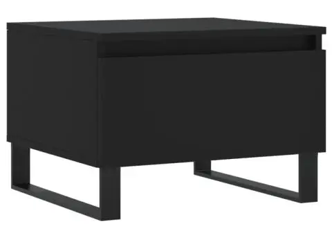 Măsuțe de cafea, 2 buc., negru, 50x46x35 cm, lemn prelucrat - 5/5