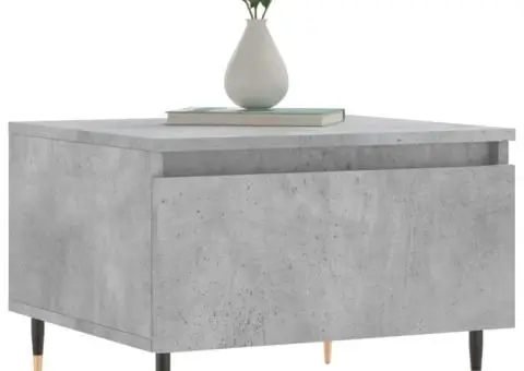 Măsuțe de cafea, 2 buc., gri beton, 50x46x35 cm, lemn compozit - 3/5