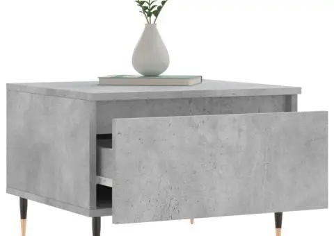Măsuțe de cafea, 2 buc., gri beton, 50x46x35 cm, lemn compozit - 4/5