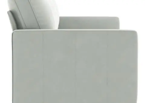 Canapea cu 3 locuri, gri deschis, material 180CM catifea - 4/5