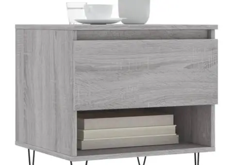 Măsuțe de cafea, 2 buc., gri sonoma, 50x46x50 cm, lemn compozit - 3/5