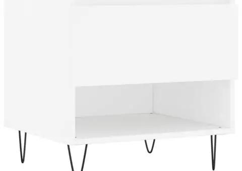 Măsuțe de cafea, 2 buc., alb, 50x46x50 cm, lemn compozit - 5/5