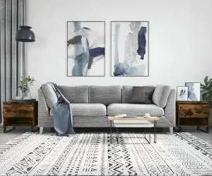 vidaXL Măsuțe de cafea 2 buc. stejar fumuriu 50x46x50 cm lemn compozit