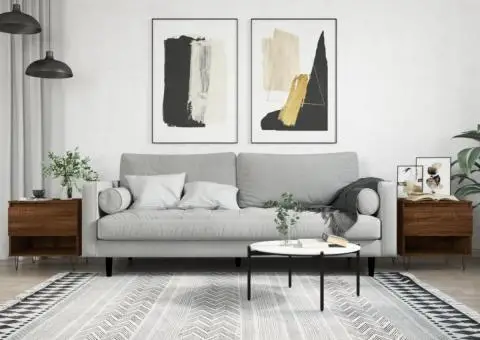 Măsuțe de cafea 2 buc. stejar maro 50x46x50 cm lemn compozit - 1/5