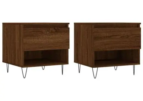 Măsuțe de cafea 2 buc. stejar maro 50x46x50 cm lemn compozit - 2/5