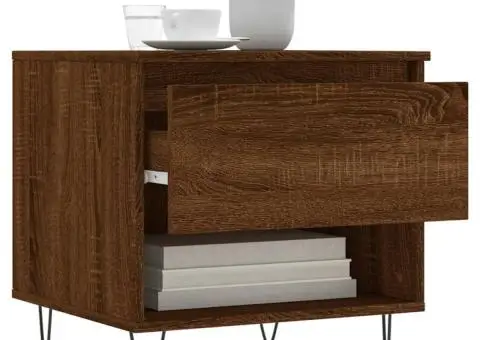 Măsuțe de cafea 2 buc. stejar maro 50x46x50 cm lemn compozit - 4/5