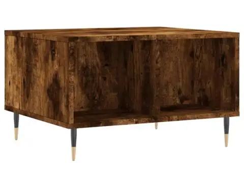 Măsuță de cafea, stejar fumuriu, 60x50x36,5 cm, lemn compozit - 2/5