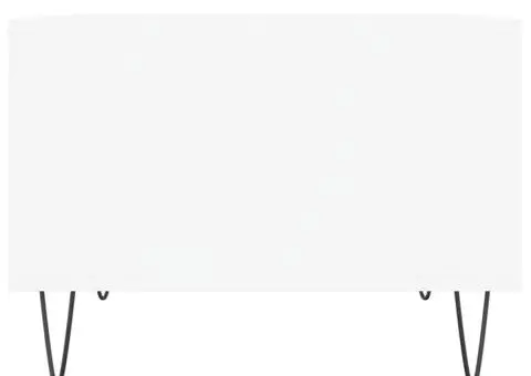 Măsuță de cafea, alb, 60x50x36,5 cm, lemn compozit - 5/5