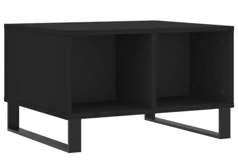 Măsuță de cafea, negru, 60x50x36,5 cm, lemn compozit - 2/5