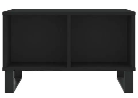 Măsuță de cafea, negru, 60x50x36,5 cm, lemn compozit - 4/5