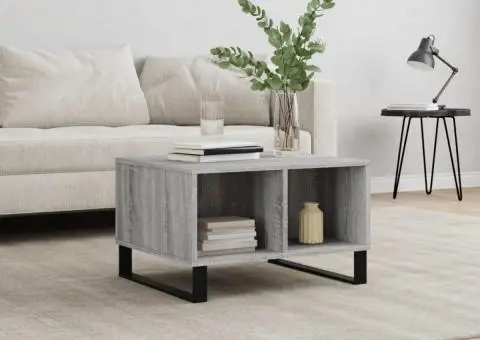 Măsuță de cafea, gri sonoma, 60x50x36,5 cm, lemn compozit - 1/5