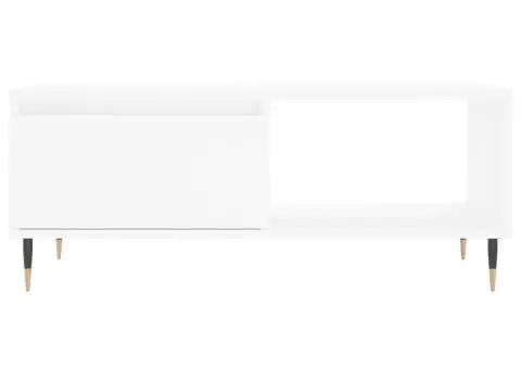 Măsuță de cafea, alb, 90x50x36,5 cm, lemn prelucrat - 5/5