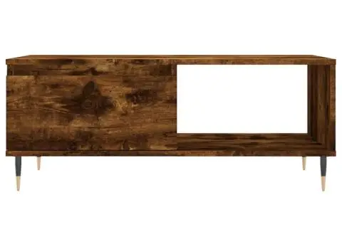 Măsuță de cafea, stejar fumuriu, 90x50x36,5 cm, lemn prelucrat - 5/5