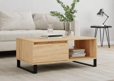 Măsuță de cafea, stejar sonoma, 90x50x36,5 cm, lemn compozit - 1/5