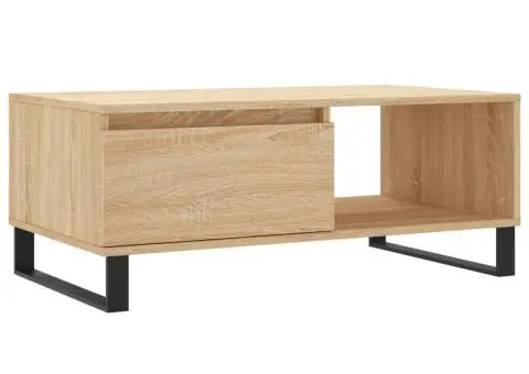 Măsuță de cafea, stejar sonoma, 90x50x36,5 cm, lemn compozit - 2/5