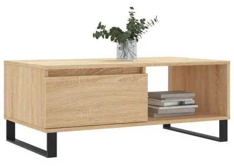 Măsuță de cafea, stejar sonoma, 90x50x36,5 cm, lemn compozit - 3/5