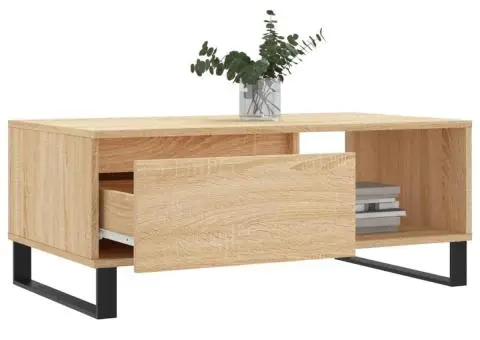 Măsuță de cafea, stejar sonoma, 90x50x36,5 cm, lemn compozit - 4/5