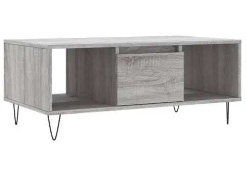 Măsuță de cafea, gri sonoma, 90x50x36,5 cm, lemn prelucrat - 2/5