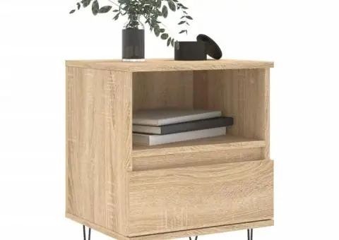 Noptiere, 2 buc., stejar sonoma, 40x35x50 cm, lemn compozit - 3/5