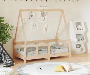 vidaXL Cadru de pat pentru copii, 70x140 cm, lemn masiv de pin