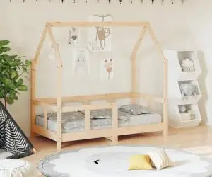 vidaXL Cadru de pat pentru copii, 70x140 cm, lemn masiv de pin