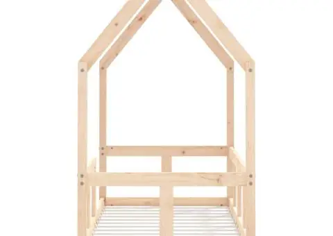Cadru de pat pentru copii, 70x140 cm, lemn masiv de pin - 5/5