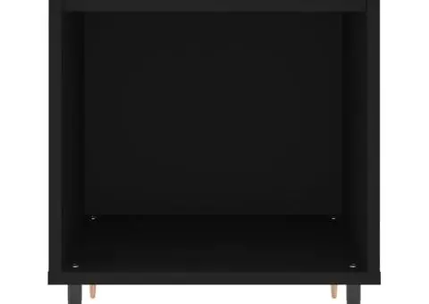 Noptiere, 2 buc., negru, 40x35x50 cm, lemn compozit - 5/5