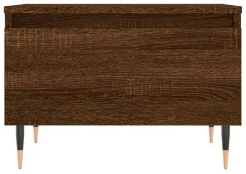 Măsuță de cafea, stejar maro, 50x46x35 cm, lemn prelucrat - 5/5