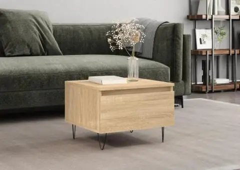 Măsuță de cafea, stejar sonoma, 50x46x35 cm, lemn prelucrat - 1/5