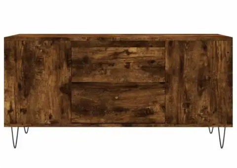 Măsuță de cafea, stejar afumat, 102x44,5x50 cm, lemn prelucrat - 5/5