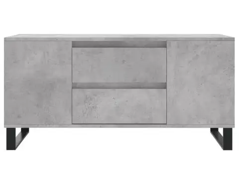 Măsuță de cafea, gri beton, 102x44,5x50 cm, lemn prelucrat - 5/5