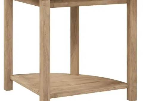 Măsuță laterală de baie, 45x45x45 cm, lemn masiv de tec - 2/5