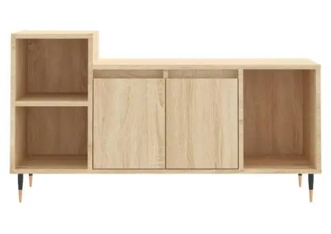 Comodă TV, stejar sonoma, 100x35x55 cm, lemn prelucrat - 5/5