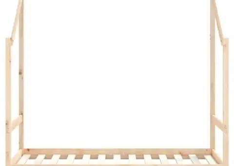 Cadru de pat pentru copii, 80x160 cm, lemn masiv de pin - 4/5