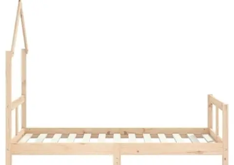 Cadru de pat pentru copii, 80x160 cm, lemn masiv de pin - 5/5