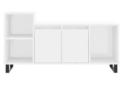 Comodă TV, alb, 100x35x55 cm, lemn prelucrat - 5/5