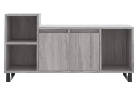 Comodă TV, gri sonoma, 100x35x55 cm, lemn prelucrat - 5/5