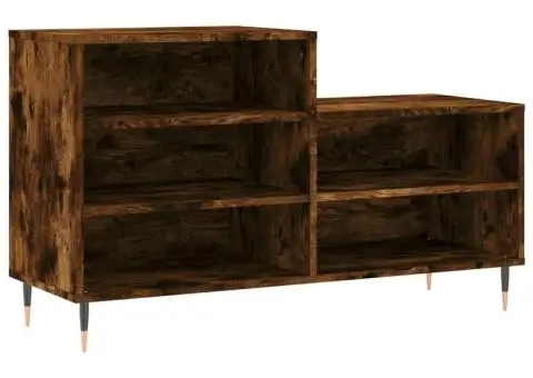 Pantofar, stejar fumuriu, 102x36x60 cm, lemn prelucrat - 2/3