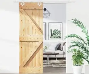 vidaXL Ușă glisantă cu set de feronerie 70x210 cm, lemn masiv de pin