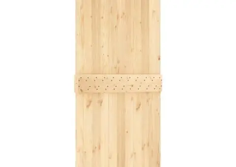 Ușă glisantă cu set feronerie, 90x210 cm, lemn masiv de pin - 5/5