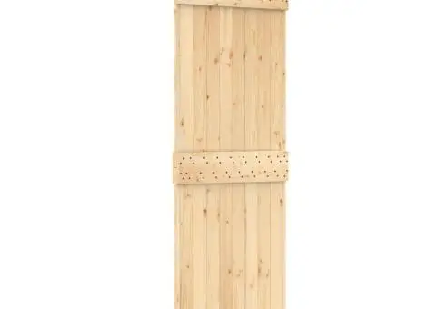 Ușă glisantă cu set de feronerie 70x210 cm, lemn masiv de pin - 2/5