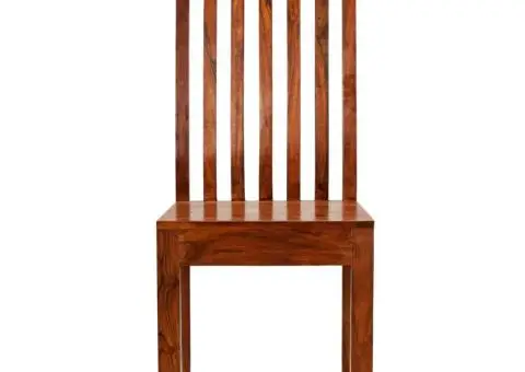 Scaune de bucătărie, 4 buc., lemn masiv, modern - 3/5